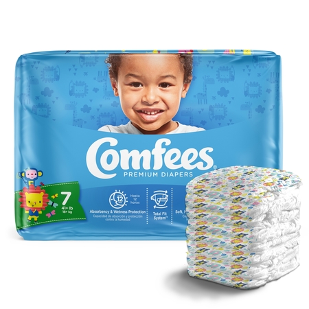 Comfees Baby Diaper Size 7, Over 41 lbs. , PK 20 CMF-7